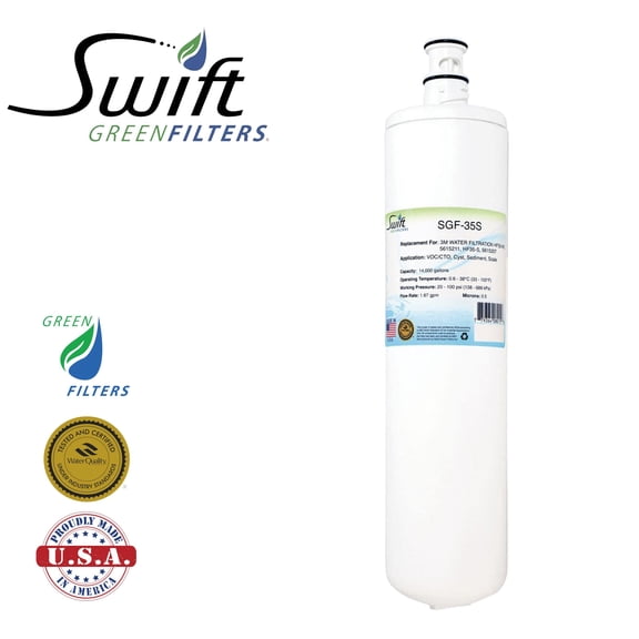 Swift Green Filters SGF-35S Compatible Commercial Water Filter for HF35-MS, 5615211, HF35-S, 5615207 (3 Pack)