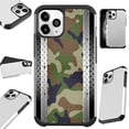 thumbnail image 1 of Compatible with iPhone 13 Mini Hybrid Fusion Guard Phone Case Cover (Multi Camo Crosshatch), 1 of 1