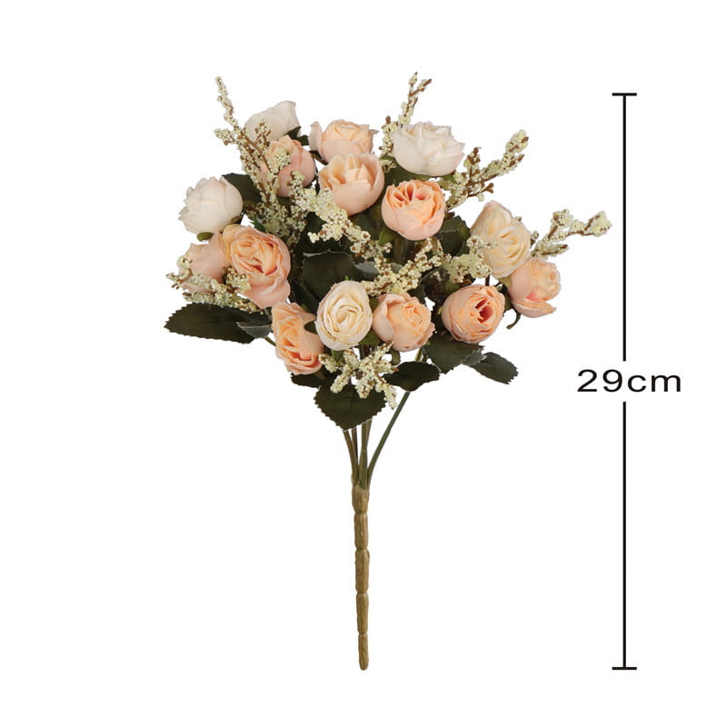 Details about   Artificial Roses Flowers Fake Silk Bridal Bouquets Wedding Party Home Decoration 