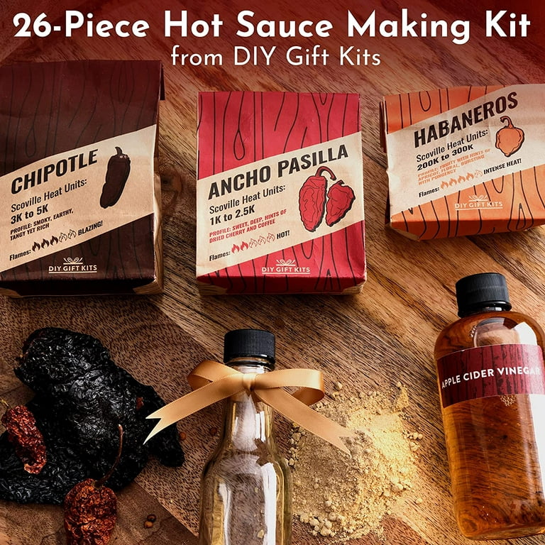 DIY Gift Kits Standard Hot Sauce Making Kit with 3 Recipes