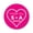 Fuchsia Pink, variant on Darling Souvenir Round 45 Pieces Heart Thank You Stickers Personalized Bride Groom Initials And Date Envelope Seals-Teal Blue