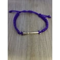 thumbnail image 3 of Lacrosse Adjustable Rope Bracelet - Adjustable Braided String Bracelet for Women, Men, Teens, Boys and Girls (Purple), 3 of 4