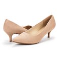 thumbnail image 5 of Dream Pairs Women's Low Heel D'Orsay Pointed Toe Pump Shoes Wedding Party Shoes, 5 of 7