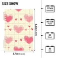 thumbnail image 3 of Pink Hearts in Grids Ring Binder Notebook Journey Note Diary College Ruled Spiral Notebook Study Loose Leaf Paper A5 60 Pages, 3 of 8