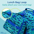 thumbnail image 6 of Bentgo Kids Backpack - Lightweight 14” Backpack in Unique Prints for School, Travel, & Daycare - Roomy Interior, Durable & Water-Resistant Fabric, & Loop for Lunch Bag (Shark), 6 of 7