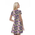 thumbnail image 2 of Women’s A Line East Summer Dress, Retro Triangle Arrangement, Cross Wrap V Neck, 6 Sizes, by Ambesonne, 2 of 2