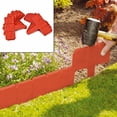 thumbnail image 1 of 10pcs Landscape Edging Border Plastic Garden Fence Lawn Decorative Border, 1 of 5