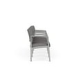 thumbnail image 4 of Lesro Lenox Steel Polyurethane 4-Seat Waiting Room Guest Reception Chair in Silver/Castillo Metal, 4 of 5