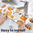 thumbnail image 6 of Pofeuu Honey Bee Set Print Splash Guard for Sink Faucet Sink Gadgets-Splash Guard Behind Faucet Drip Catcher for Kitchen, Bathroom,Sink Mat, 6 of 7