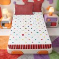 thumbnail image 4 of Erosebridal Abstract Striped Zipper Full Size Comforter Sets with Fitted Sheet and 2 Pillowcases,Line Art Zipper Bedding Set,Polkadot Reversible,4-Piece, 4 of 7
