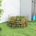 thumbnail image 1 of vidaXL Garden Composter Ø100x50 cm Galvanised Steel, 1 of 4