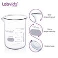 thumbnail image 3 of Vaso de vidrio Labvida LVA007 150 ml (12 piezas) 3.3 Boro con escala, 3 of 7