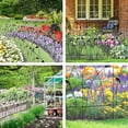 thumbnail image 6 of Thealyn Metal Decorative Garden Fence Border, 32 in.H x 19.5 in.W (10 Panels, Total Length 16 feet) No Dig Fence Rustproof Wrought Iron Landscape Fencing for Flower Bed, Trees, Animal Barrier, Black, 6 of 9