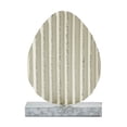 thumbnail image 2 of VHC Brands Bunny Hop Corrugated Metal Egg w/Base 8x11, Spring Decorations, Home and Table Decor, Spring and Easter Figurines, 2 of 4