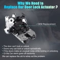 thumbnail image 3 of Actuador de bloqueo de puerta trasera para Audi A6 Sedan 2012-2016 para Audi A8 Quattro 2011-2016 No.4H0827505A, 3 of 6