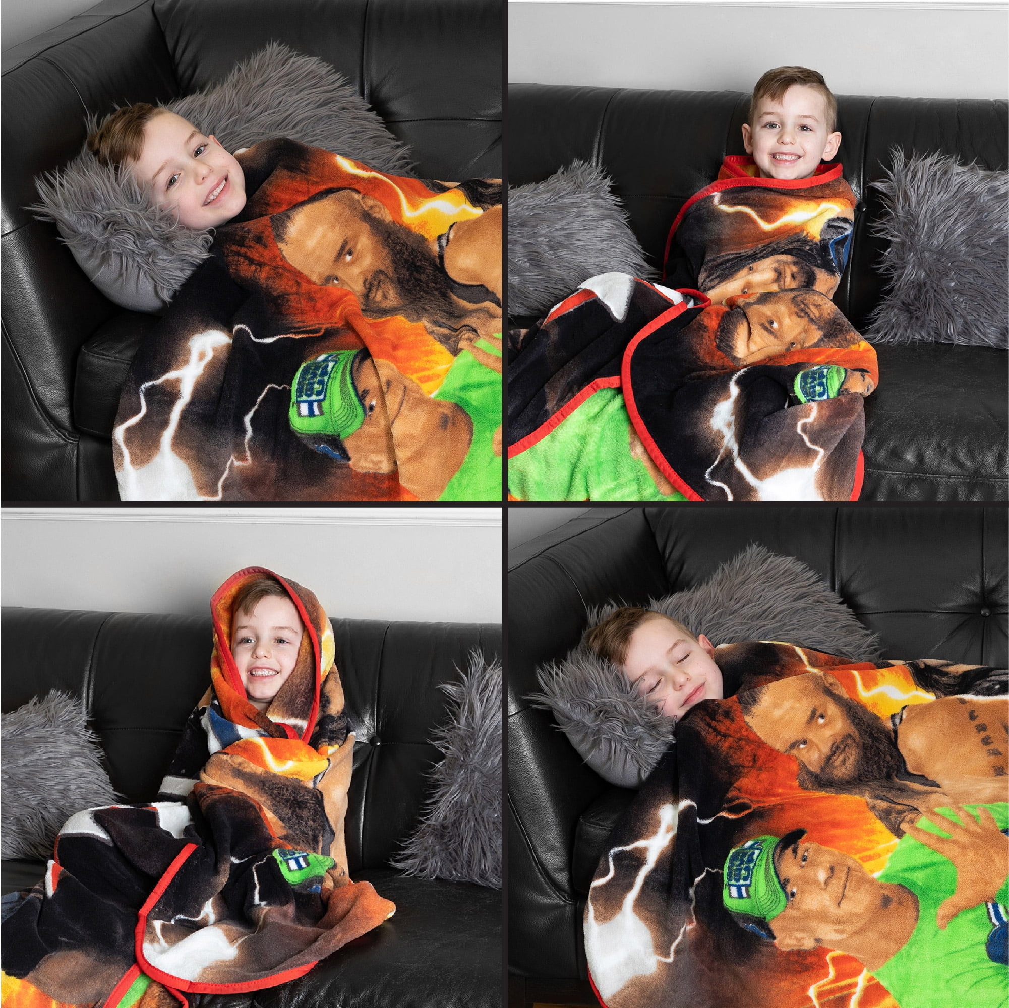 WWE Kids Fleece Throw Blanket, 46 x 60, Multicolor, WWE