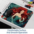 thumbnail image 6 of Mermaid Printed Square Mousepad Desk Pad Desk Mat, 8.3x9.8 Inch, Non-Slip Rubber Bottom, Suitable for Office and Gaming, 6 of 6