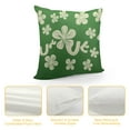 thumbnail image 4 of Nawypu  St Patricks Day Lucky Clover Throw Pillow Cover Farmhouse Shamrock Decoration, 4 of 5