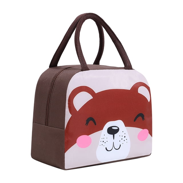 Portátiles De Alto Aislamiento Térmico Reutilizable Del Bolso Del Almuerzo Bolsa De Asas Del Oso De Camping Alimentos Sunnimix Bolsas de contenedor de almuerzo fresco
