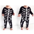 thumbnail image 2 of Traje De Esqueleto De Una Pieza Para Halloween, Mono Para Bebés, Niños, Niñas, Mameluco De Juego 80 Sunnimix Mameluco de halloween, 2 of 7