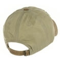 thumbnail image 3 of WITHMOONS Baseball Cap Faux Leather Brim USA Flag Star and Stripes LX1381 (Beige), 3 of 4