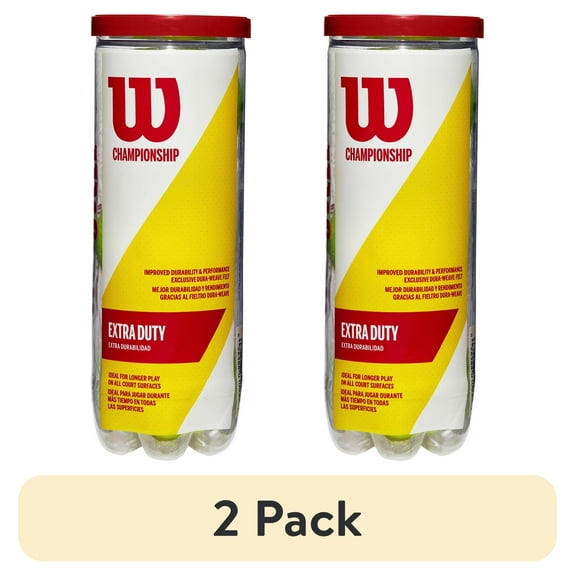 (2 pack) Wilson Championship Extra Duty Tennis Ball - 3 Ball Can