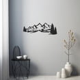 thumbnail image 5 of LaModaHome Exclusive Forest Mountain Silhouette Metal Wall Art Decor – Durable & Artistic Metal Wall Art for Home and Office Decor, Perfect for Any Interior Design Aesthetic, 5 of 5