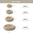 thumbnail image 4 of Round Plush Pet Bed for Dogs & Cats,Fluffy Soft Warm Calming Dog Bed Sleeping Kennel Nest,16 x 16 x 5.5", 4 of 6