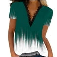 thumbnail image 1 of Birdeem Blouse Décontractée Mode Femme Col en V Manches Courtes Ample Confortable, 1 of 5