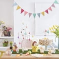 thumbnail image 7 of 1 Pcs Pennant Banner Flags Garland,Colorful Triangle Banner Flag,Wall Door Hanging Birthday Banners,Multicolor Fabric Flag Bunting Garland,for Easter,Wedding,Graduation Party Decorations,Pink, 7 of 7