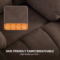 thumbnail image 5 of Sfxingyou  Manual  Swivel Rocker Recliner Chair for Adults with Massage and Heat Glider Rocking Recliner Chairs for Living Room Bedroom Overstuffed Soft Reclining Sofa Chair with Pockets and Cup Hold, 5 of 9