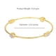 thumbnail image 4 of Estele Jewellery Pulsera Para Mujer Chapada En Oro Y Rodio Elegante Pulsera Tipo Brazalete De Tamaño 2:4 Con Cristales Austriacos Blancos Para Mujer-251-2Tnwe Br, 4 of 5