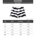 thumbnail image 2 of Mens Swim Trunks 5" with Mesh Lining Quick Dry Bathing Suits for Men Black Wave Size XL, 2 of 7