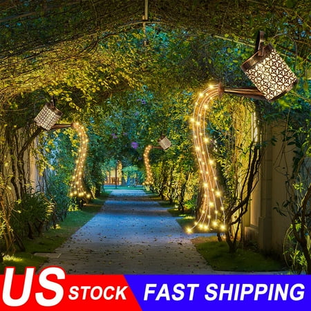 

kydely Upgraded Solar Watering Can Light Garden Outdoor Waterproof Kettle Yard Art Lamp Decor US