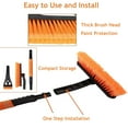 thumbnail image 4 of 32" Snow Brush Ice Scrapers for Car Windshield, 3 in 1 Snow Squeegee for Cars, Trucks, Blue, Orange, 4 of 7