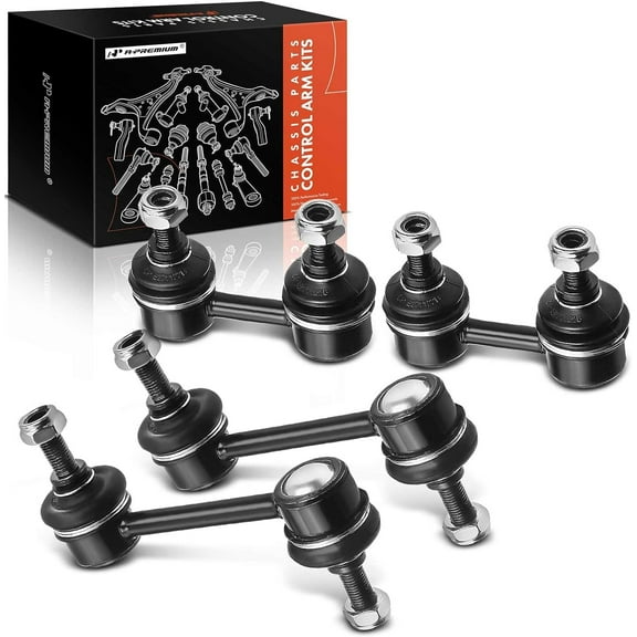 A-Premium Set of 4, Front & Rear Sway Bar Links Kit Stabilizer Bar Links, Compatible with Chevrolet Prizm 1998-2002 & Toyota Corolla 1993-2002, Celica 1994-1999