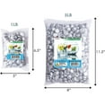 thumbnail image 4 of Galashield Silver Flat Glass Marbles for Vases Glass Gems Beads Pebbles Vase Filler 5 LBS, Approx. 450 PCS, 4 of 7