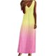 thumbnail image 1 of Maxi vestidos de mujer verano casual cuello en V sin mangas vacaciones playa bolsillos vestido largo Fridja  hj4926, 1 of 5