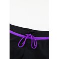 thumbnail image 3 of ABPHQTO Bañador negro con ribete violeta para mujer, 3 of 5