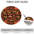 thumbnail image 6 of Halloween Crazy Pumpkins Pattern Round Fitted Tablecloth with Elastic Edge,Dining Table Cover Waterproof,Outdoor Round Tablecloth for Camping,Dining,Indoor and Outdoor, 6 of 7