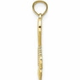 thumbnail image 2 of 10K Yellow Gold Polished Heart With Double Beaded Tassle Charm Made In United States 10k7114, 2 of 5