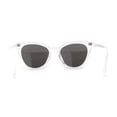 thumbnail image 2 of Womens Pearl Color Cat Eye Sunglasses White Silver Mirror, 2 of 4