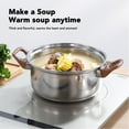 thumbnail image 4 of Pots Pans Set, Stainless Steel Pots Pans Set Ergonomic Handle Multifunctional  for Cooking, 4 of 7