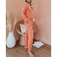 thumbnail image 3 of Langwyqu Women Sport Casual 2 Pieces Sweatsuit Hoodies & Pants, 3 of 4