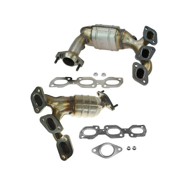 2001 Ford Escape Catalytic Converter Replacement Exhaust Manifold with Integrated Catalytic Converter Set 2 Piece Set