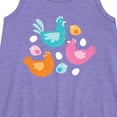 thumbnail image 2 of Instant Message - Colorful Chickens - Toddler & Youth Girls A-line Dress, 2 of 5