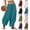 31# Blue, variant on Women's Wide Leg Harem Pants High Waist Loose Casual Palazzo Pants with Pockets Summer Beach Trousers 2026 White L