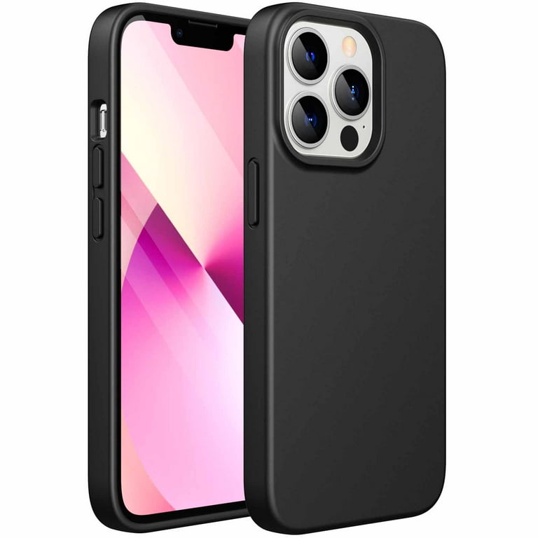  JETech Silicone Case for iPhone 13 6.1-Inch, Silky-Soft Touch  Full-Body Protective Phone Case, Shockproof Cover with Microfiber Lining  (Black) : Cell Phones & Accessories