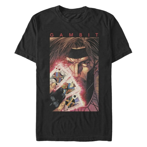 Men's Marvel Gambit Poker Cards Graphic T-Shirt