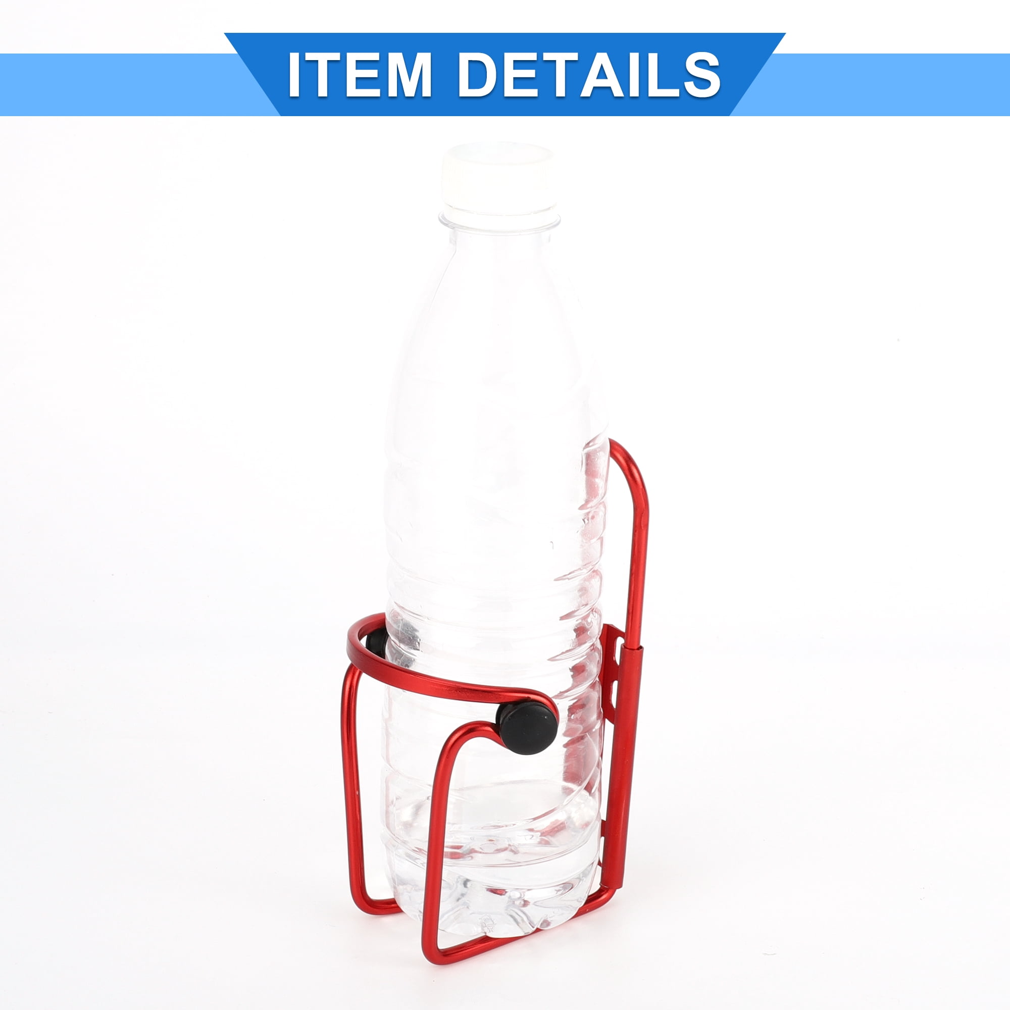 Unique Bargains Bicycle Bottle Cage Cycling Mountain Water Carrier Rack Lightweight Red